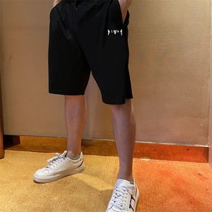 2024 Shorts de rayons pour hommes slim noirs slims cordon de taille multiple de taille multiple pantalon imprimé pantalon à la maison