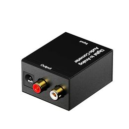 2024 RCA Digital Optical Coaxial a Analog Audio Converter Adapter con cable óptico de fibra y 35 mm para una calidad de sonido superior y
