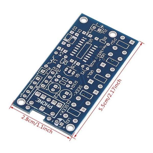 2024 RDA5807 Kits électroniques DIY Stéréo stéréo FM Radio Receiver Module PCB 76MHz-108MHz DC 1.8V-3.6V - Pour RDA5807 DIY Kit DIY