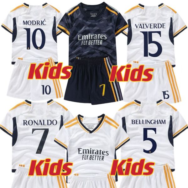 2024 Kits de football pour enfants du Real Madrid Bellingham