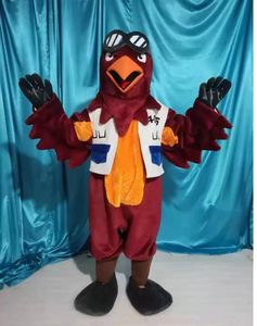 2024 Real Picture Eagle Bird Mascot Kostuumkostuum Voor Halloween Carnaval Party ondersteuning maatwerk