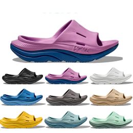 2024 Reco One One Ora Très Slide Designer Slippers Men Women Sports Tlides Black Black Diva Blue Cyclamen Summer Beach Outdoor Plateforme Rubber