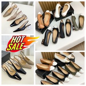 2024 Repetto met doos topkwaliteit designer sandalen luxe slippers dames hiel bowknot dansende schoenen zacht gai platform slip-on maat 35-39