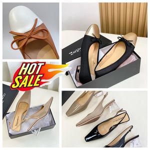 2024 REPETTO AVEC BOX TOP QUICTION Designer Sandals Luxury Slippers Womens Crystal Heel Bowknot Dancing Shoes Room Gai Platform Size 35-39 5cm