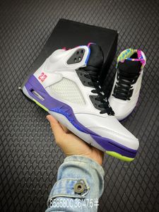 2024 Restock Sale 5s Chaussures de basket-ball Bel-Air alternatives 5 (V) Blanc Court Violet-Racer Rose-Ghost Vert Baskets de style de vie