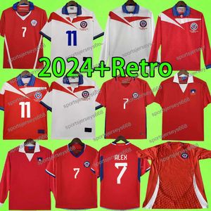 2024 Retro Chili Voetbalshirts 1982 1998 2014 Thuis Weg Vintage Voetbalshirts 82 98 14 16 17 22 23 24 Uniformen SALAS ZAMORANO VIDAL ALEXIS M.GONZALEZ