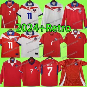 2024 Retro Chili Soccer Jerseys 1982 1998 2014 Home Away Vintage Football Shirts 82 98 14 16 17 22 23 24 Uniformes SALAS ZAMORANO VIDAL ALEXIS M.GONZALEZ