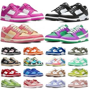 2024 Reverse Joker low running heren damesschoenen Strawberry Peach Panda White Black Grey Fog UNC Coast Medium Curry Active Fuchsia Triple Pink GAI herentrainer sneakers