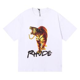 2024 RHUDE Shirt broderie Mens t-shirts for Summer Tops Letter Polos Shirt tshirts Vêtements à manches courtes grandes plus vestestop 353