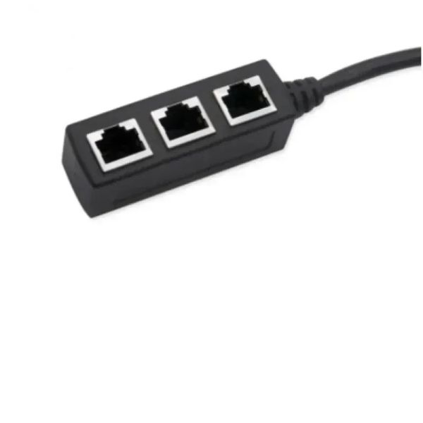 2024 RJ45 Câble de séparateur Ethernet 1 mâle à 3 Splitter Ethernet femelle pour Cat5 Cat6Ethernet Socket Connecteur Adaptateur - Pour Splitter RJ45