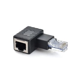 2024 RJ45 Mâle à femelle Câble réseau de coude Adaptateur de signal de réseau à 90 degrés RJ45 Male à femelle RJ45 Extension du réseau pour 90 degrés Adaptateur de signal de réseau