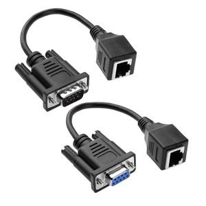 2024 RJ45 à VGA Extender mâle à LAN CAT5 CAT6 RJ45 Network Ethernet câble adaptateur femelle Computer Switch Converter2.Adaptateur féminin du câble Ethernet