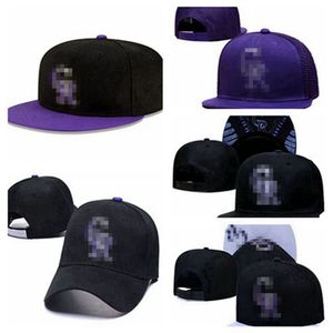 2024 Rockies-CR brief Baseball Caps Nieuwe Mannen Vrouwen Bone Merk Voor Mannen Zon Gorras Pet Chapeu Snapback hoeden