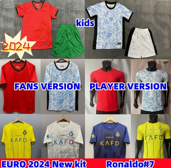 2024 Ronaldo JOAO FELIX Portugal camisetas de fútbol 23 24 Al NaSSr FC camiseta de fútbol BERNARDO BRUNO FERNANDES camisa de futebol hombres mujeres kits niños equipos