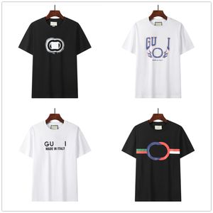 2024 Round Neck Mens Designer T-shirt Shirts Apparel T-shirt Tshirt à manches courtes Chariots S Vêtements Tracks Suit T-shirt Polos Femmes Vêtements