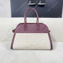 2024 Row Bag Margaux Cintura 15 Designer di lusso Chiusura dettaglio Doppi manici superiori Pelle da donna Borse Borse a tracolla moda Hmoh