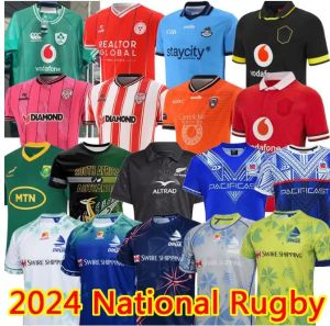 2024 Rugbyshirts Zuid-Engeland Afrika Ierland Rugby Zwart Wales RUGBY Schotland Fiji 24 25 Rugby Jersey Home Away heren rugbyshirt Jersey GAA Rugby Dublin