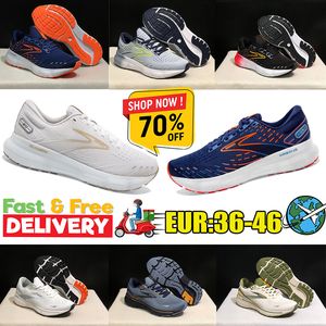 2024 Chaussures de course Brooks pour hommes femmes glycérine 20 baskets hyperion tempo triple noir blanc marine bleu orange extérieur entraîners de randonnée