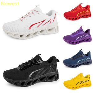 2024 chaussures de course hommes femme blanc bleu marine noir pêche crème rose gris baskets fond souple respirant GAI