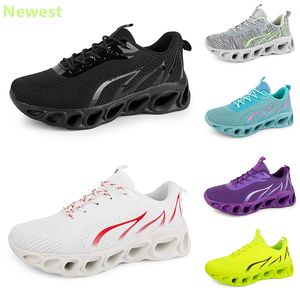 2024 Chaussures de course Hommes Femme Blancs Orange Navys Crème Roses Noir Violet Gris Baskets Baskets Respirant Couleur 7 GAI