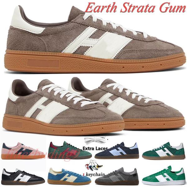 Nouvelle terre strates Gum Chaussures de course Originals Handball Spezial Maroon Black Gum Shadow Brown Alumina Core Blue Men Femmes Sports Chaussures décontractées avec boîte