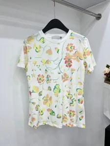 2024 Runway Designer T Shirts Fashion Printing Short Sleeve T-shirts Lady Tees Luxe Casual Cotton Tops T-shirts