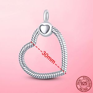 Pendentif O en argent 2024 s925, DIY, adapté à la chaîne de clavicule Pandora originale, collier, perles de charme, bijoux de créateur, cadeau
