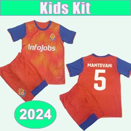 2024 Saiyans Kids Kit voetbalshirts Romeinse Giner Lucca Gio Ferinu Mantovani Pablo F. Home Orange Child Football Shirts Shirts Short Sleeve Uniformen