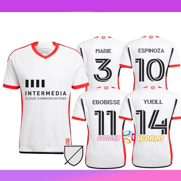 2024 SAN JOSE THEMARTOS Jerseys de fútbol Yueill Espinoza Kits Kit Man 23/24 Gruezo Marie Pellegrino Ebobisse Rodrigues Camisas de fútbol de distancia del uniforme masculino