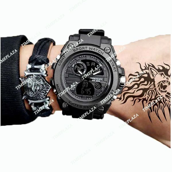 2024 Sanda G Style Men Digital Watch Shock Military Sports Montres étanches électroniques Morloge de bracelet électronique Renogio Masculino 739 Q0244G