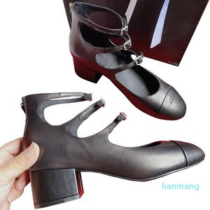 2024 sandalen klassieke verstelbare enkel gesp pumps ritsen trouwschoenen