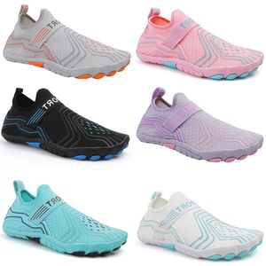 2024 Sandales Chaussures d'eau Hommes Été Natation Rouge Orange Vert Bleu Rose Noir Violet En Plein Air Homme Femmes Pantoufles À Séchage Rapide Aqua Flats Yoga Chaussette