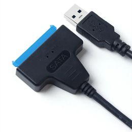 2024 SATA à USB 30 Câble pour le transfert de données à grande vitesse avec adaptateur de disque dur HDD et SSD externe pour adaptateur SATA de 2,5 pouces pour SATA vers USB