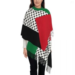 2024 Écharré châles du drapeau de la Palestine Enveloppez pour les femmes squanne douce de l'hiver.