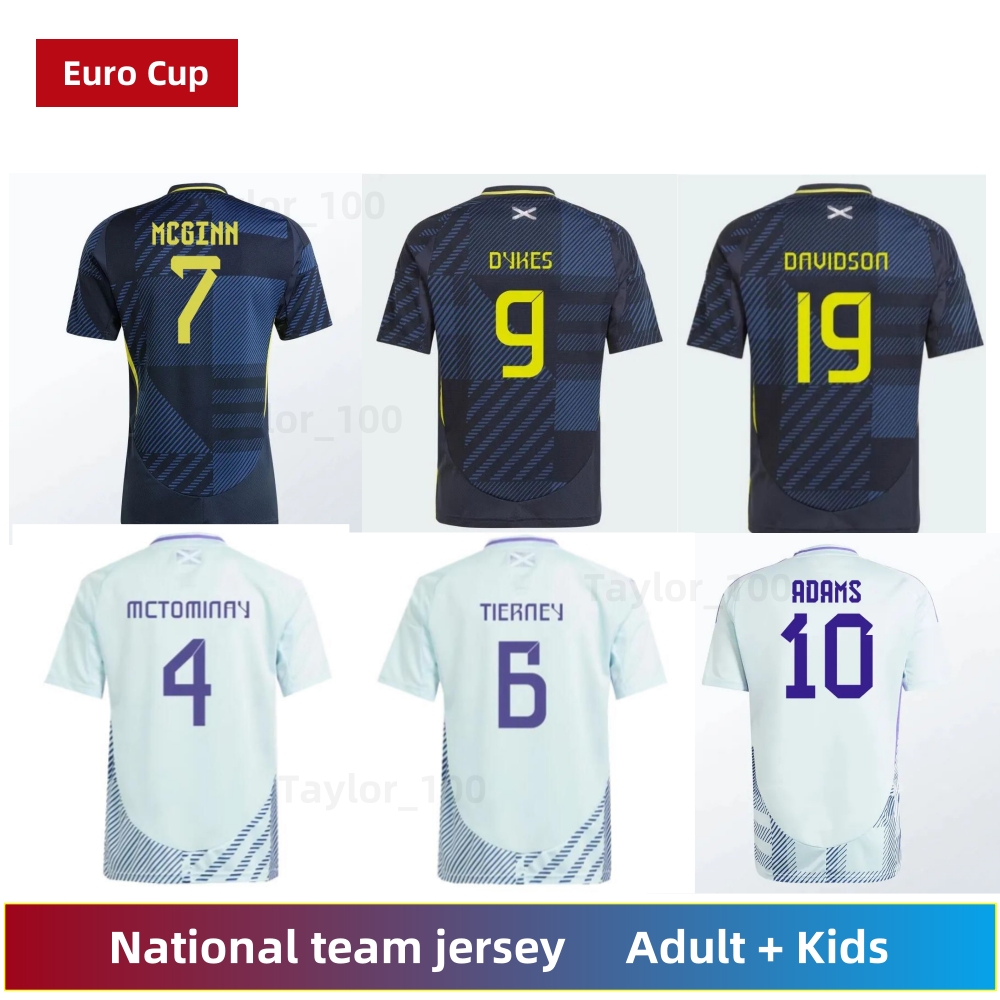 2024 Schotland voetbal shirt Euro Cup Scottish 24 25 Nationaal team voetbal jersey Tierney Dykes Adams voetbalshirt Christie McGregor McKenna Adult Kids Kit
