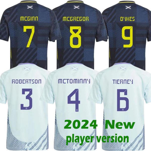 2024 Scotland Football Shirt Tierney Soccer Jerseys 150th Robertson McTominay McGregor Dykes Adams Shirt Team National Christie Armstrong Fraser Player Version