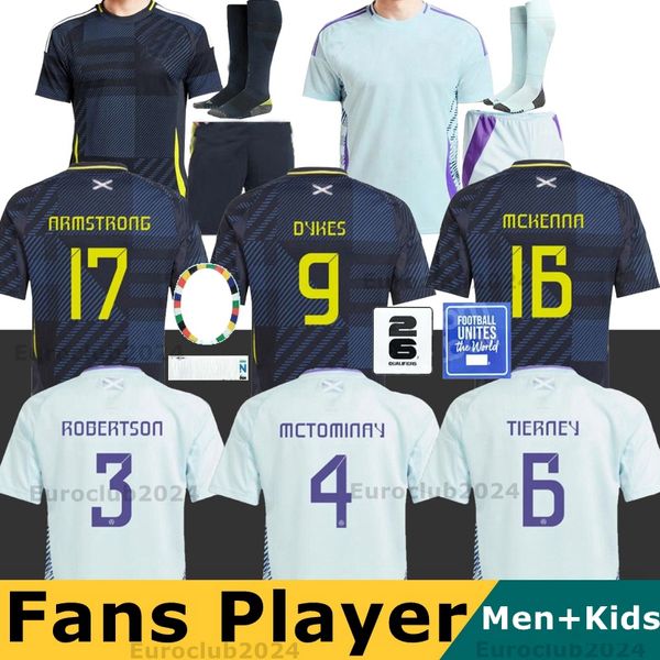 2024 Écosse Home Away Soccer Jersey Special Edition McGinn Tierney Football Shirt 24 25 Dykes McGregor Kids Kit Robertson 150e anniversaire