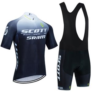 2024 Scott Bike Jersey Cycling Shorts Suit Men Femmes Véroviaire Road Bild Rapide Dry Pro Ciclismo Maillot Riding Jersey 20d Bibs Pant