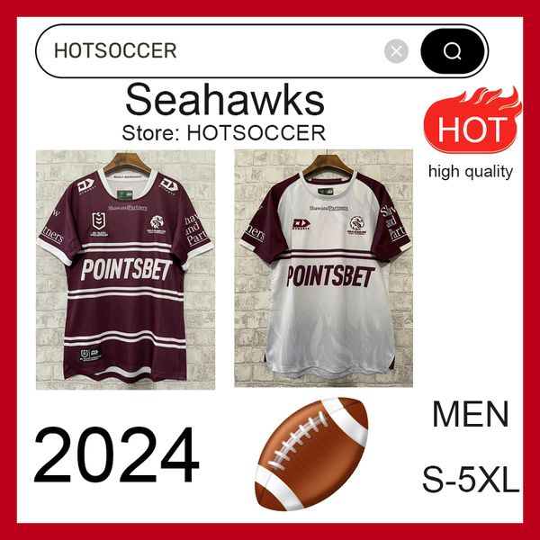 2024 Seahawks Rugby Jerseys South Englands African Irlande Rugby Black Samoas Rugby Scotland Fidji 24 25 Mondes Rugby Jersey Away Mens Rugby Shirt Jersey