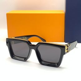 2024 Temporada Venta caliente MILLONARIOS Gafas de sol Diseñador para hombre Marca Para hombre Para mujer Clásico Caja negra Gafas de sol de estilo moderno con caja Z1165