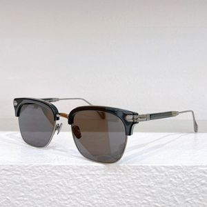 2024 Temporada Nuevas Las nuevas gafas de sol para hombre Marca Classic Half Frame Square Estilo de moda moderno Nuevas gafas de sol con caja