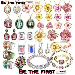 2024 Vendre Granite Crystal Series Boutique de haute qualité Collier de bijoux Boucles d'oreilles Femme 240513