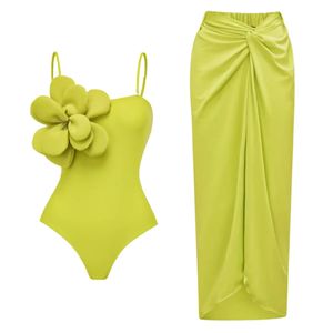 2024 Sexy 3D Flower Swimsuits Push Up Women Bikini Set Gedrukte ruche bikini -badmode Braziliaanse biquini badpak 240411