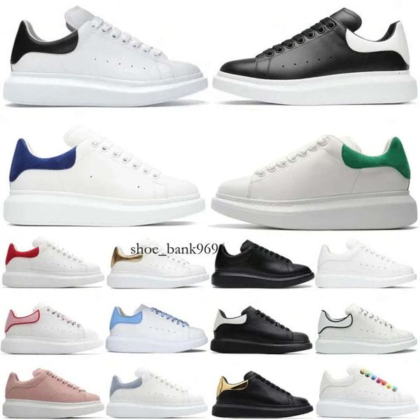 2024 Zapatos Diseñador Casual Plataforma de gran tamaño Zapatilla de deporte para hombre Mujeres Blanco Negro Cuero Gamuza Terciopelo Pisos Lace Up Chaussures de Alpargatas Deportes Entrenador 35-45