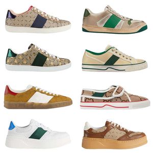 2024 schoenen Designer Heren Loafers Dames Loafers Bruin Zwart Wit groene gom Grijs Oranje Mens Trainers Sportsneakers Platform tennisschoenen D88