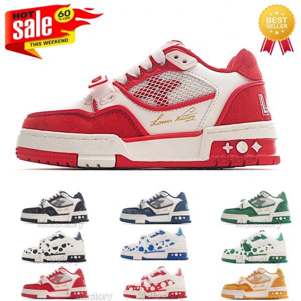 2024 Chaussures Enfants Hot Children Choot Designer Sneakers printemps automne garçons filles sports respirant gamin bébé jeune entraîne décontractée Toddlers taille 26-37