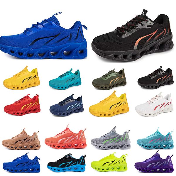 2024 Zapatos Running Flat Spring Men Zapatos SUGURA SOFT BULE NUEVOS Modelos de moda Bloqueo de color Big Size 18 80