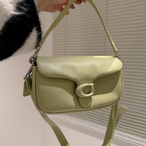 2024 Sac à bandoulière Designer Baghandbag Sacs à bandoulière Noir Gris Crème Rose Cross Body Sacs à main doux Mini Tabby Oreiller 26 cm Sacs à main pour femmes Sacs en cuir Rose Vert Bl