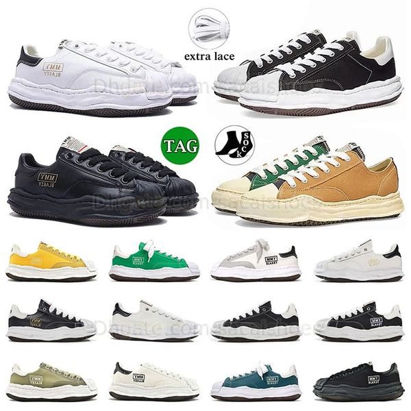 2024 Signature Low Tops Wavy Soles Baskets Unisexe Casual Chaussures Plateforme Intérieur Femmes Minuit Marine Maison Mihara Yasuhiro Baskets Dissoutes Mocassins Toile Mmy