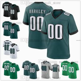 Maillot de football signé 2024 0 Bryce Huff 26 Saquon Barkley C.J. Gardner-Johnson Julian Okwara DeVante Parker Zack Baun Matt Hennessy Jalen blesse Jason Kelce cousu